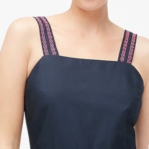 J Crew Embroidered Scalloped Tiered Dress size 4 - Picture 4 of 8